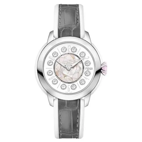 Đồng Hồ Nữ Fendi IShine Watch 33mm F134024514T01 Màu Trắng Xám
