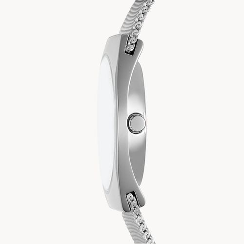 Đồng Hồ Nữ Skagen Grenen Lille Three-Hand Date Silver Stainless Steel Mesh Watch SKW3038 Màu Bạc-4
