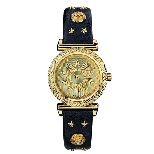 Đồng hồ - Đồng Hồ Nữ Versace V-Motif Western Watch VERE014 19 Màu Đen/Vàng 35mm - Vua Hàng Hiệu