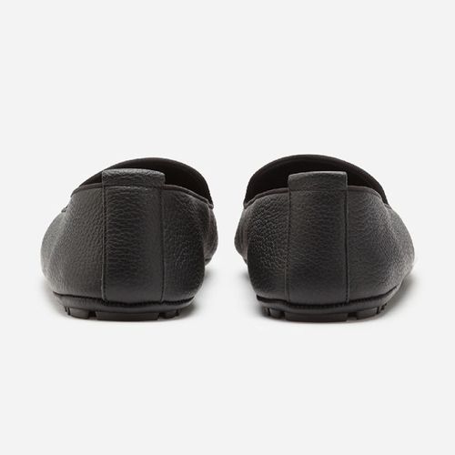 Giày Lười Nam Dolce & Gabbana D&G Moca Calfskin Slippers With Crown Embroidery In Black Màu Đen Size 40-4