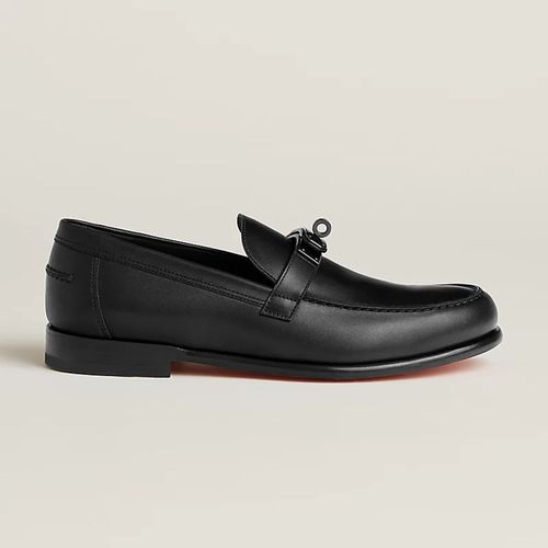 Giày Lười Nam Hermès Destin Loafer Shoes Màu Đen-3