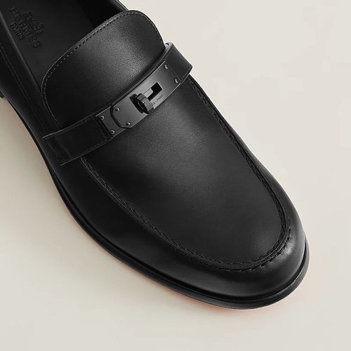Giày Lười Nam Hermès Destin Loafer Shoes Màu Đen-4