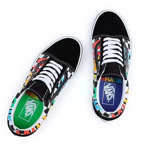 Giày Sneaker Nam Vans Old Skool Tierra Whack VN0A7Q2JBC8 Màu Đen Họa Tiết Size 39-4