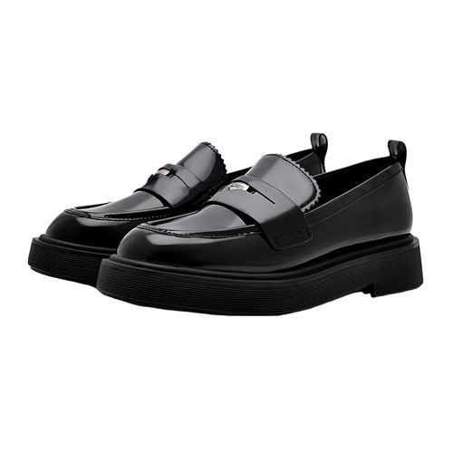 Giày Lười Nữ Pedro Wanda Leather Loafers Black PW1-66480103 Màu Đen