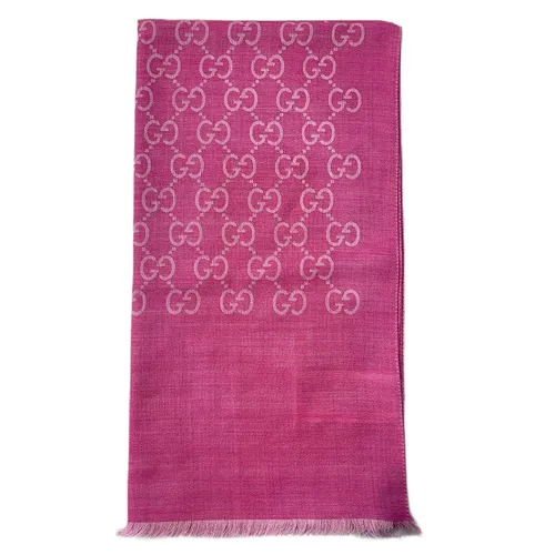 Thời trang Gucci - Khăn Quàng Cổ Gucci Muffler Stole 165904 3G646 5872 Màu Hồng Size 45 x 180cm - Vua Hàng Hiệu