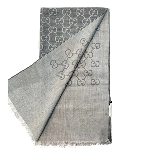 Khăn Quàng Cổ Unisex Gucci Muffler Stole 165904 3G646 1400 Màu Xám Size 45 x 180cm - Thời trang - Vua Hàng Hiệu