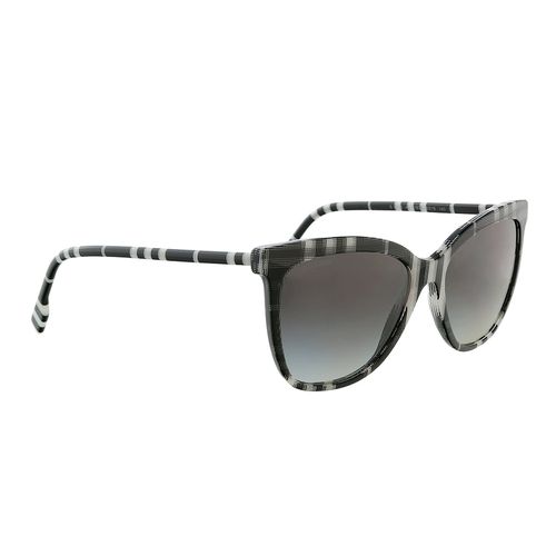 Kính Mát Burberry Clare Full Rim Check Sunglasses BE4308 40048G 56 Màu Đen-3