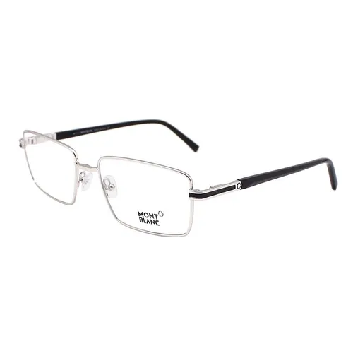 Kính Mắt Cận Montblanc&nbsp;Silver Rectangle Eyeglasses MB709 016 Màu Bạc