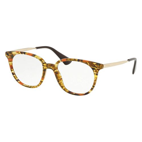 Kính Mắt Cận Nữ Prada Glasses Tortoiseshell Eyeglasses PR13UV KJN1O1 Màu Havana Vàng