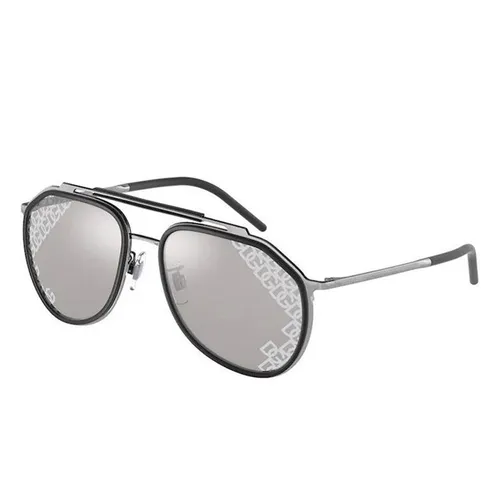 Kính Mát Nam Dolce & Gabbana DG2277 04/6G Màu Bạc Đen Size 57