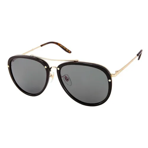 Kính Mát Nam Gucci Brown Pilot Men's Sunglasses GG0662S Màu Xám Đen Size 56 - Kính mắt - Vua Hàng Hiệu