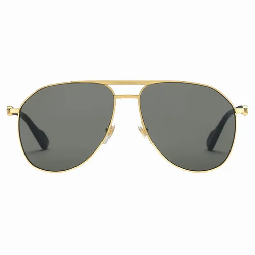 Kính Mát Nữ Gucci Aviator Frame Sunglasses GG1220S Màu Xám Vàng Size 59 - Kính mắt - Vua Hàng Hiệu