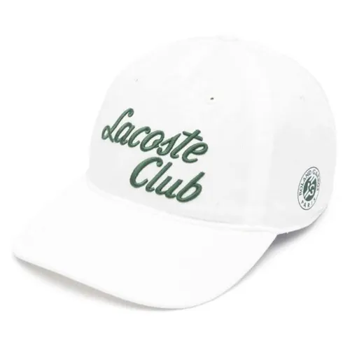 Mũ Lacoste Garros Club Strap Baseball Cap RK6389 51 70V White Màu Trắng Size L - Mũ nón - Vua Hàng Hiệu