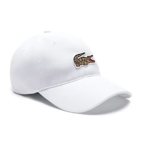 Mũ Lacoste Live National Geographic Cotton Piqué Cap RK6381 6YH Màu Trắng