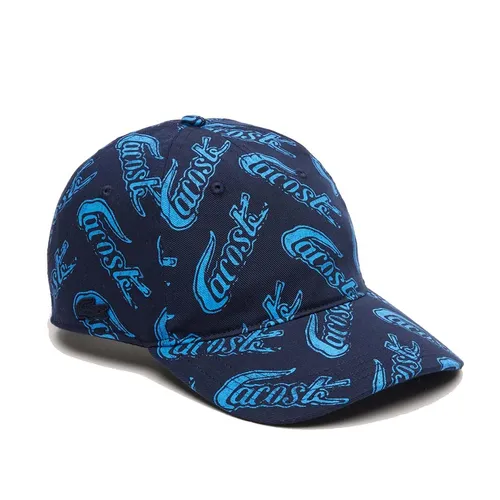 Mũ Lacoste Organic Vintage Print Cap RK6862 51 F65 Màu Xanh Navy