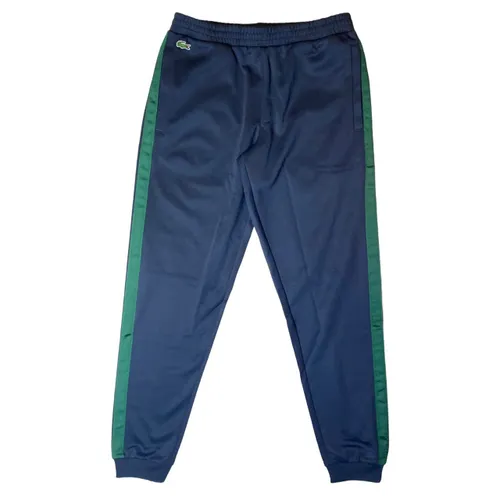 Quần Nỉ Nam Lacoste Mens Stripe Track Pants XH5160 - M35 Màu Xanh Navy Size 2