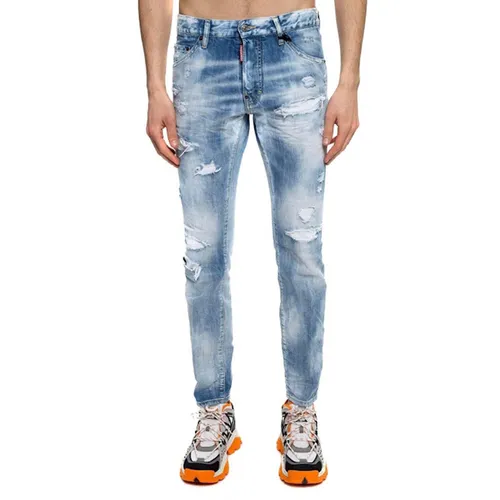 Thời trang - Quần Jean Nam Dsquared2 Coolguy S71LB0707 Màu Xanh Nhạt Size 44 - Vua Hàng Hiệu