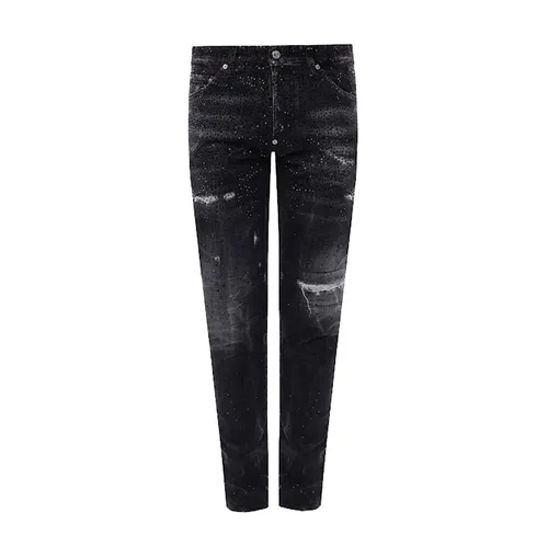Thời trang Đen xám Quần jeans - Quần Jean Nam Dsquared2 Coolguy S74LB0815 Màu Đen Xám Size 44 - Vua Hàng Hiệu