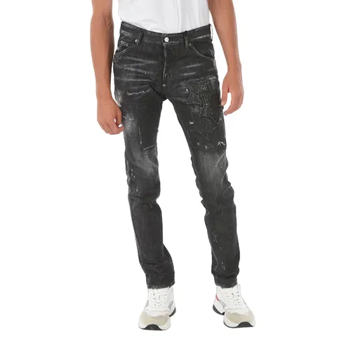 Thời trang Đen xám Quần jeans - Quần Jean Nam Dsquared2 Coolguy S74LB1013 Màu Đen Xám Size 46 - Vua Hàng Hiệu