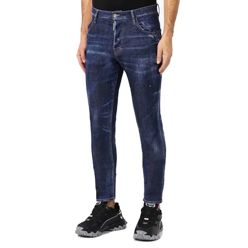 Quần Jean Nam Dsquared2 Sexy S71LB0663 Màu Xanh Size 48