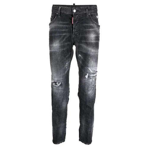 Thời trang Đen xám Quần jeans - Quần Jean Nam Dsquared2 Skater S71LB1142 Màu Đen Xám Size 44 - Vua Hàng Hiệu