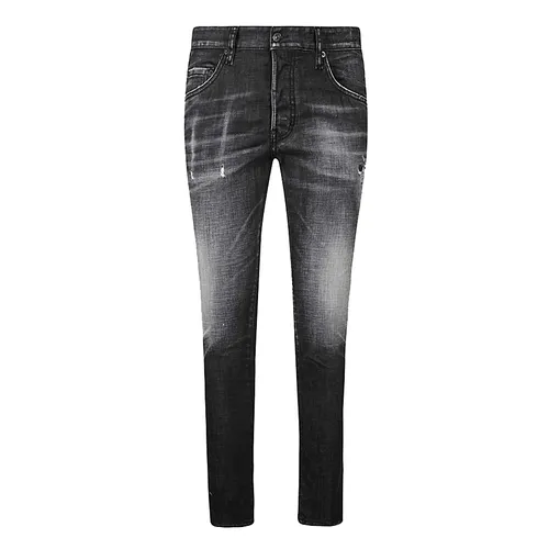 Quần Jean Nam Dsquared2 Skater S74LB0880 Màu Đen Xám Size 44 - Thời trang - Vua Hàng Hiệu