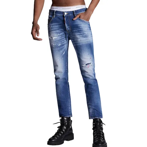 Quần Jean Nam Dsquared2 Skater S74LB0969 Màu Xanh Size 44