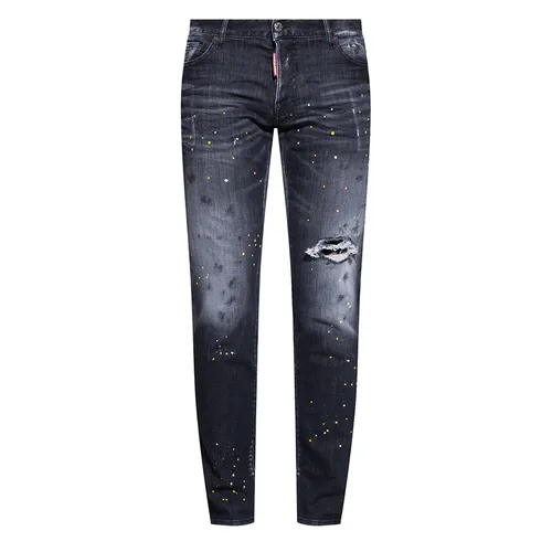 Thời trang Đen xám Quần jeans - Quần Jean Nam Dsquared2 Slim S71LB0889 Màu Đen Xám Size 48 - Vua Hàng Hiệu
