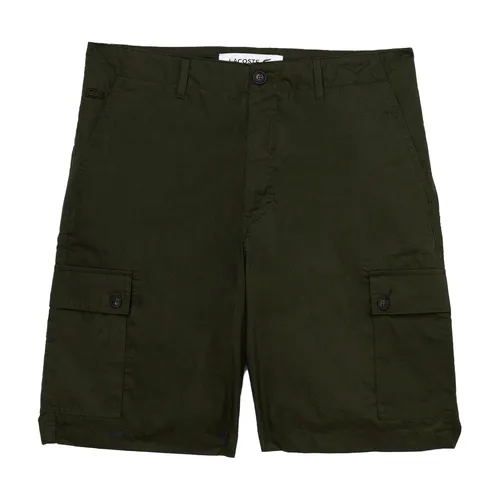 Thời trang Xanh rêu Quần shorts - Quần Short Nam Lacoste Men's Bermudas FH0950 - 50Y Màu Xanh Rêu Size 30 - Vua Hàng Hiệu