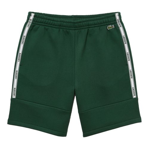 Quần Short Nam Lacoste Men's Branded Bands Cotton Fleece Blend Shorts GH1201 - 132 Màu Xanh Green Size 3