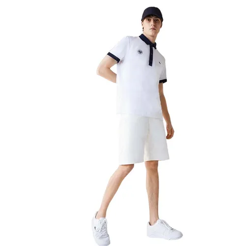 Lacoste - Quần Short Nam Lacoste Men’s Slim Fit Cotton Denim Bermuda FH9722-70V Màu Trắng Size 33 - Vua Hàng Hiệu