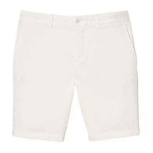 Thời trang - Quần Short Nam Lacoste Men's Slim Fit Stretch Cotton Bermuda FH2647-70V Màu Trắng Size 30 - Vua Hàng Hiệu
