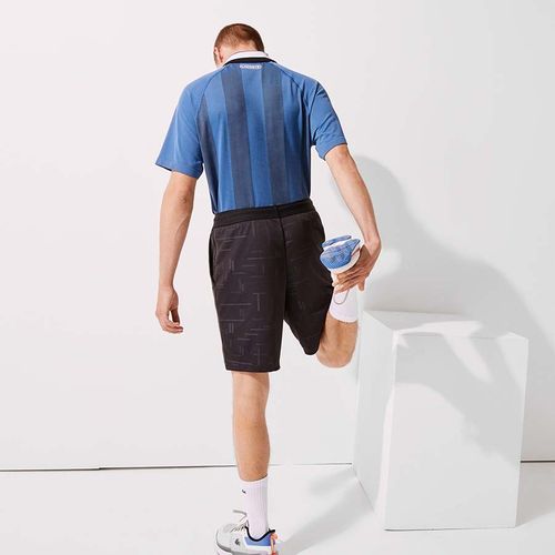 Quần Short Nam Lacoste Sports Color Matching Jacquard Pants Men's GH1044-Z7S Màu Đen Size 5-6