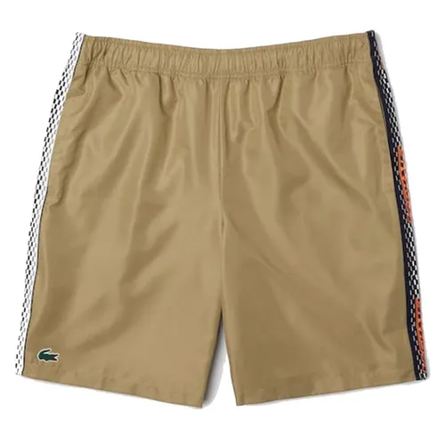 Quần Short Nam Lacoste Tennis Recycled Polyester Beige GH5212.CB8 Màu Be Size 5