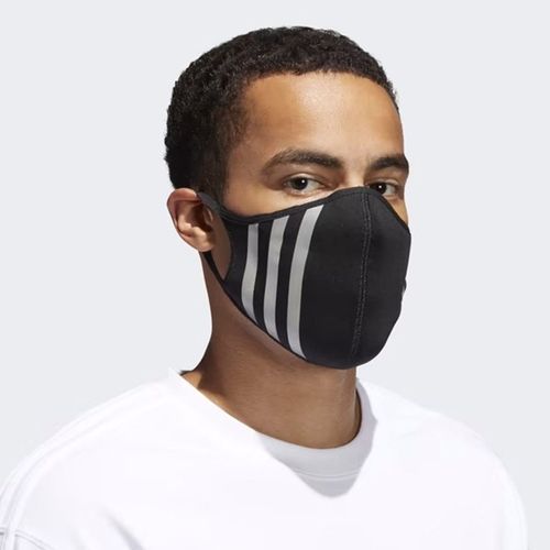 Set 3 Khẩu Trang Unisex Adidas Face Covers Facemasks 3-Pack, Black/Metallic Nickel HC4704 Màu Đen Size M-2