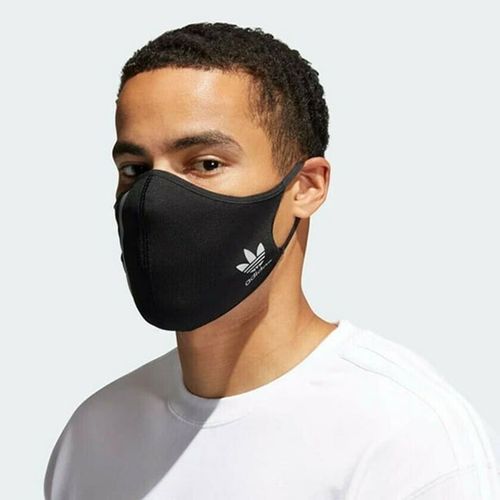 Set 3 Khẩu Trang Unisex Adidas Face Covers Facemasks 3-Pack, Black/Metallic Nickel HC4704 Màu Đen Size M-4