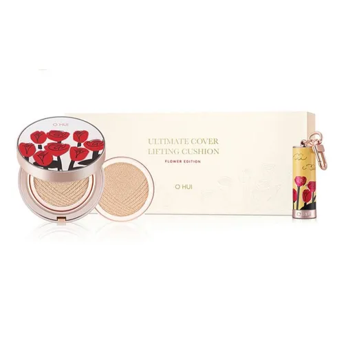 Trang điểm - Set Trang Điểm Ohui Ultimate Cover Lifting Cushion Flower Edition 2023 Set 3 Món - Vua Hàng Hiệu