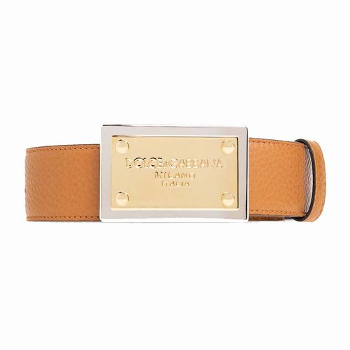 Thắt Lưng Nam Dolce & Gabbana D&G Brown Belt With Logo BC4676 AY987-87576 Màu Nâu Size 85