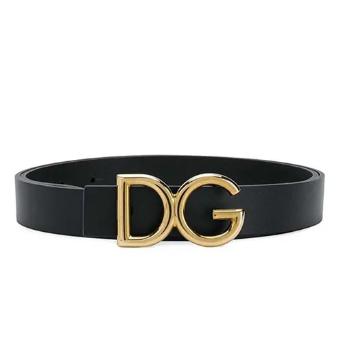 Thắt lưng Dolce & Gabbana - Thắt Lưng Nam Dolce & Gabbana D&G Buckle Belt Bản 3,5cm BC4272 Màu Đen Size 90 - Vua Hàng Hiệu