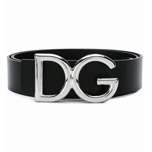 Thắt lưng Dolce & Gabbana - Thắt Lưng Nam Dolce & Gabbana D&G Buckle Belt BC4248AC493 Màu Đen Size 90 - Vua Hàng Hiệu