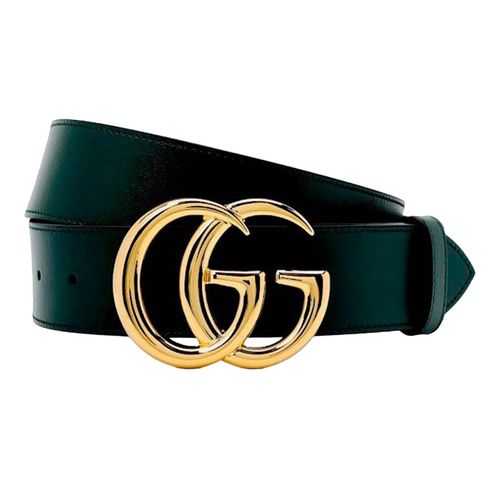 Thắt Lưng Nam Gucci GG Leather Belt 406831 Màu Xanh Lá Size 85