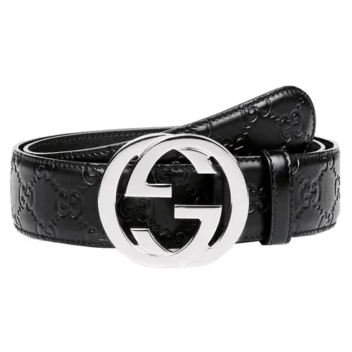 Thắt lưng Gucci Nam - Thắt Lưng Nam Gucci Interlock Black Atney 411924-CWC1N-1000 Màu Đen Size 85 - Vua Hàng Hiệu