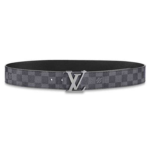 Thắt Lưng Nam Louis Vuitton LV Initiales Double Sided Belt M0213U Màu Xám Đen Size 85
