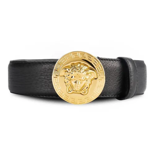 Thắt lưng Versace Nam - Thắt Lưng Nam Versace Medusa Belt DCU4806 DG0V2 D410H Màu Đen Size 90 - Vua Hàng Hiệu
