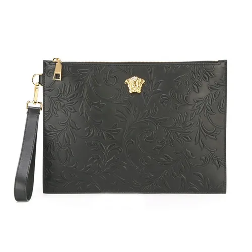 Túi xách - Túi Cầm Tay Nam Versace Pouch Màu Đen - Vua Hàng Hiệu