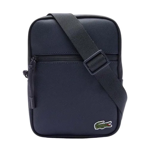 Túi Đeo Chéo Nam Lacoste Small Flat Cross Bag In Coated Canvas NH3307 - B88 Màu Xanh Navy - Túi xách - Vua Hàng Hiệu