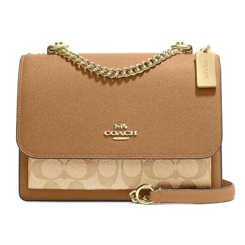 Túi Đeo Chéo Nữ Coach Klare Crossbody In Signature Canvas 91019 Màu Nâu