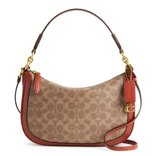 Túi Đeo Chéo Nữ Coach Sutton Crossbody in Signature Canvas 52577 Màu Nâu Đỏ