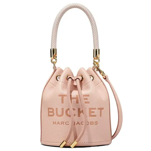 Túi xách - Túi Đeo Chéo Nữ Marc Jacobs Women's Pink The Leather Bucket Bag Màu Hồng - Vua Hàng Hiệu