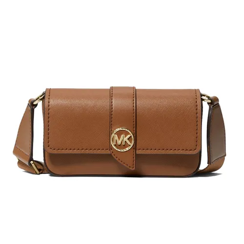 Túi Đeo Chéo Nữ Michael Kors MK Greenwich Extra-Small Sling Crossbody Bag 32S3GGRC1L Màu Nâu